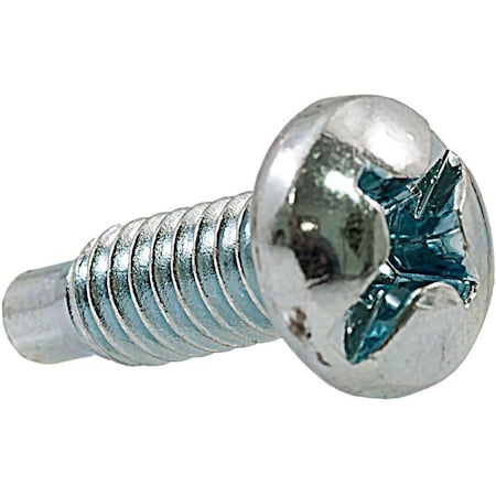 Rack Solutions #12-24 x 1/2 in Phillips Pan Machine Screw, Plain Steel, 25 PK SCREW-1224-500-25PK